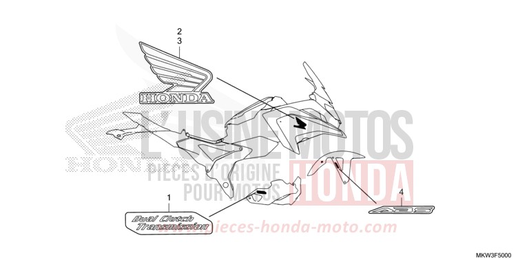 MARQUE/RAYURE de NC750X DCT MAT BALLISTIC BLACK METALLIC (NHA86) 2021